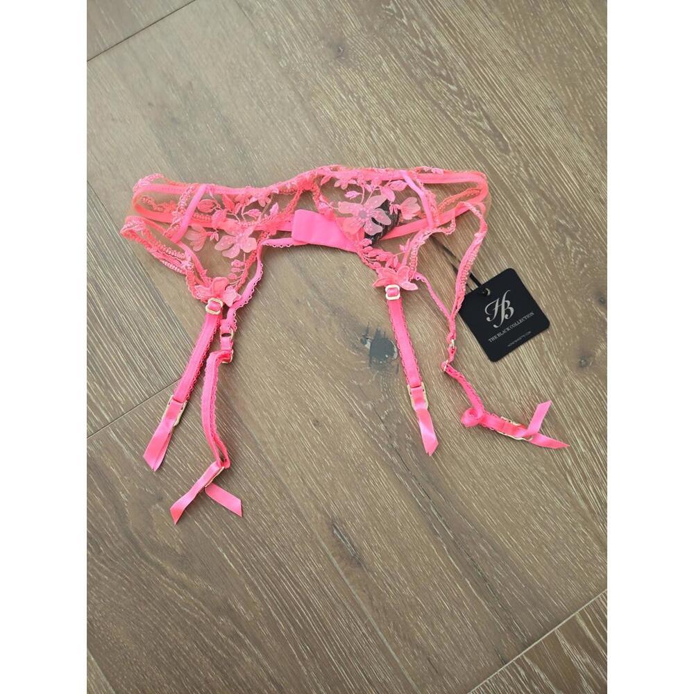 NWT Honey Birdette Sabrina Suspender Candy Pink Size XS